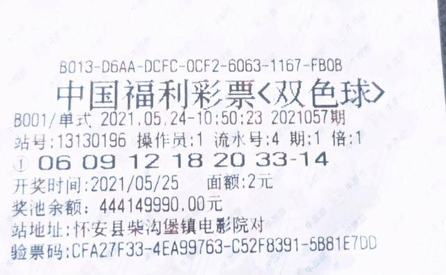 2022057期双色球开奖号码揭秘，幸运与希望的碰撞