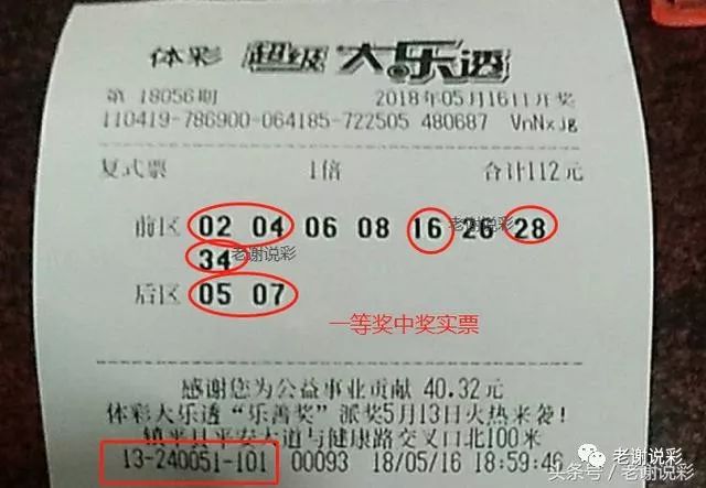 大乐透中奖的彩票—命运的转折与生活的改变大乐透中奖的彩票晒票